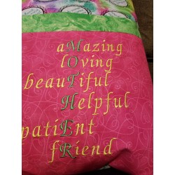 Mother Pillow Pink & Green