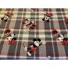 Mickey and Mini Plaid By the 1/4 Yard