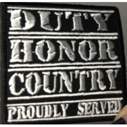 Duty Honor Country  (white)