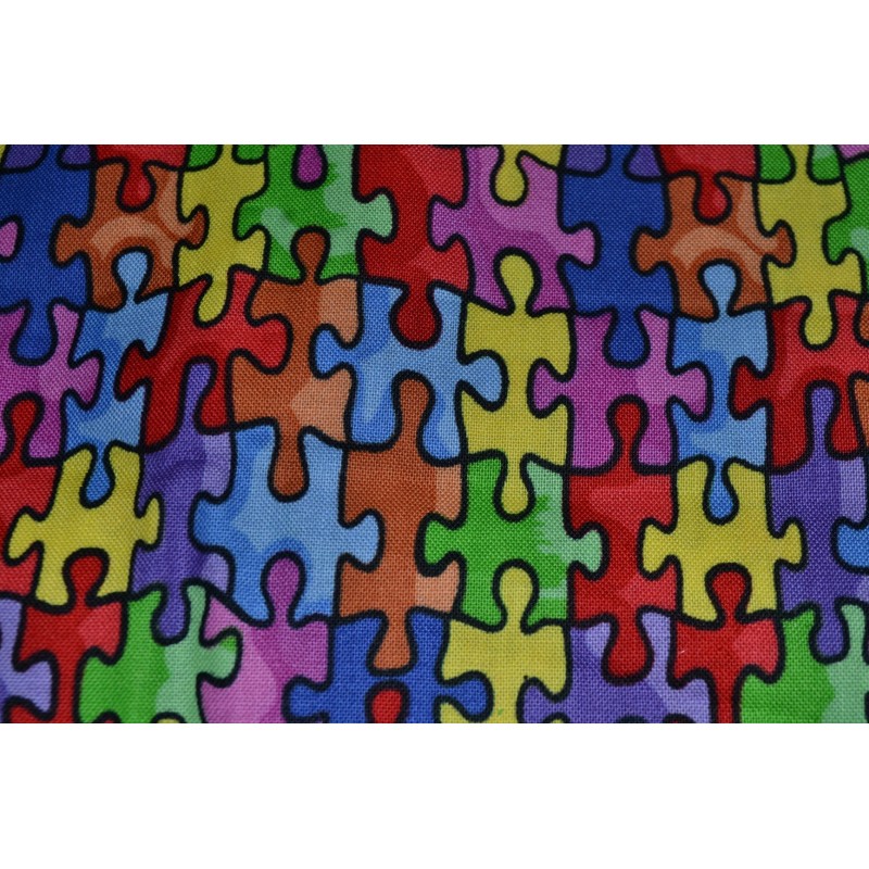 Autism Awareness sold by the 1/4 yards