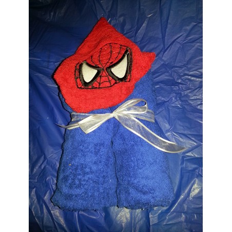 Spider Super Hero Blue/Red Towel