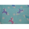 Pink And Purple unicorns sold by the 1/4 yard
