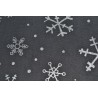 Silver Snow Flakes Sold by the 1/4 yard