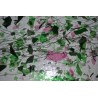 Pink Green Clear confetti